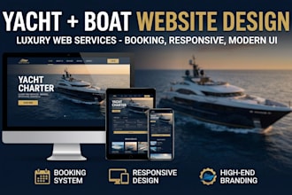 design yacht, boat and cruise rental wordpress website with booking system
