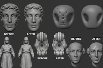 stl file repair, custom 3d model file modification, edit, fix stl file, fix mesh