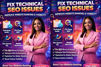 fix technical SEO issues errors  improve website ranking and visibility