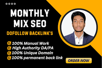 create mixed SEO backlinks for your website ranking