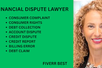 help manage consumer protection cases, debt disputes, and credit report issues