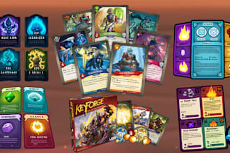 design custom card game cards trading card board game artwork playing cards