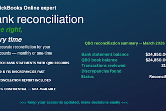 do bank reconciliation and financial accounting in qbo, xero