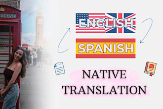 translate english to spanish as a native speaker