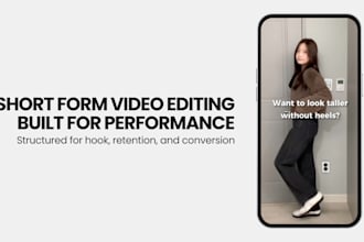 create short form video ads for tiktok, meta and instagram reels