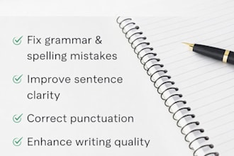proofread and edit your article or blog professionally