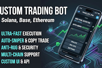 develop a highspeed telegram trading bot for solana and base