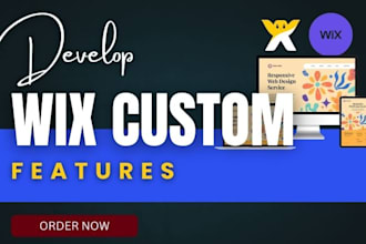 develop custom wix feature with wix velo, wix code, wix database, wix automation