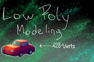 model a low poly prop or asset for your game