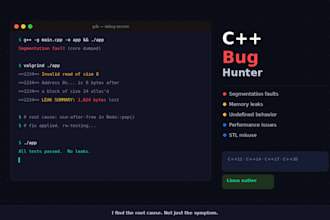 fix bugs and optimize your c plus plus code