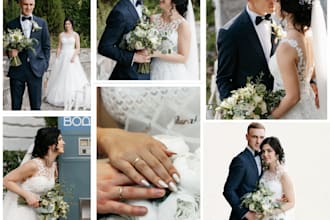 do culling, edit wedding photo, and event photos