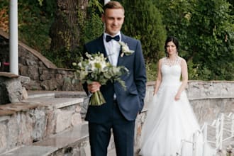 do wedding photo editing, culling, photo color grading