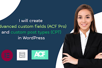 create advanced custom fields acf pro and custom post types cpt in wordpress