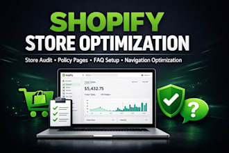 do shopify store audit policy pages faq setup and navigation optimization