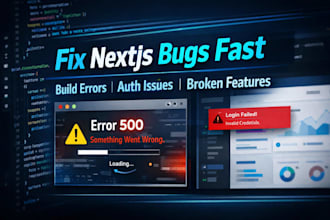 fix nextjs bugs build errors and broken app features