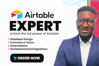 setup airtable CRM, airtable database, and airtable automation
