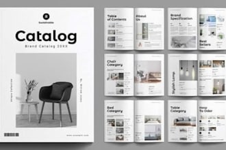 design luxury product catalog lookbook architect kitchen cabinet lookbook layout