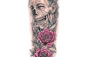 design professional tattoo and custom tattoo
