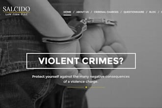 design squarespace criminal defense lawyer website attorney law firm website