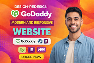godaddy website design, develop godaddy website, redesign godaddy, godaddy SEO