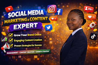 be social media marketing manager social media content creator social media post