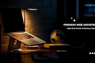architect a premium business website and high end brand identity