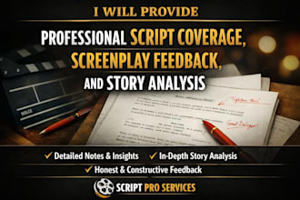 provide professional script coverage, screenplay feedback, and story analysis
