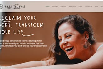 build squarespace website for yoga studios wellness coach website