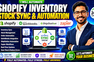 automate shopify inventory stock sync quickbooks shipstation zapier automation