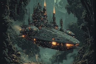 character, mech, spaceship, weapon or environment sci fi