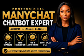 create a manychat chatbot for your business