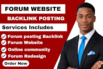 forum website, forum posting, online community website discussion forum backlink