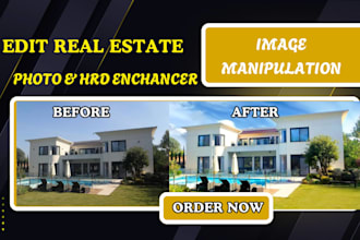 edit real estate photos, hdr enhancement, sky replace and photo manipulation