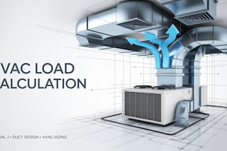 manual j load calculation hvac design, duct design, permit