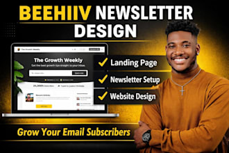 redesign beehiiv landing page, beehiiv newsletter setup, beehiiv website