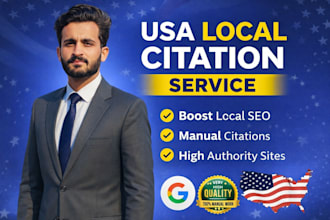 create USA local citations for local SEO and google ranking