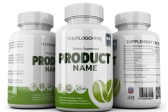 design amazon supplement label, vitamin bottle label and supplement packaging