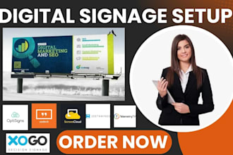 setup digital signage optisigns yodeck screencloud zeetaminds telemetrytv xogo