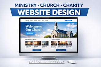 design ministry website charity website, church and nonprofit website