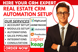 setup dubsado crm keap honeybook freshsales crm gohighlevel zapier automation