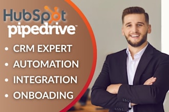 hubspot crm, pipedrive automation zapier integration, template onboarding expert