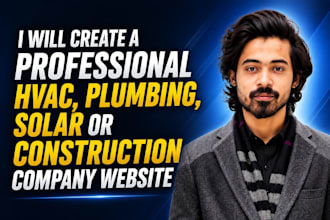 create a professional hvac, plumbing, solar, and construction website