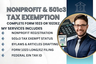 do nonprofit registration, 501c3 tax exemption, form 1023 or 1023ez