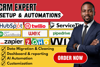 setup zapier housecallpro invoicing hubspot crm wex zoho quickbooks servicetitan