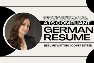 craft executive resume, german cv lebenslauf, cover letter and linkedin
