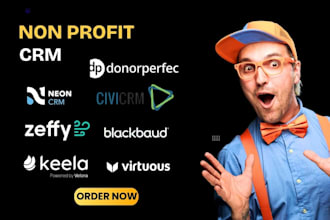 setup neon civicrm zeffy blackbaud keela donorperfect virtuous salsa kindful one