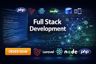 be your full stack web developer for PHP laravel react and node js