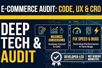 do a complete technical and conversion audit for your ecommerce