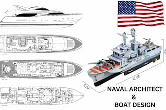 design your ship, boat, or yacht as a professional naval architect and marine e