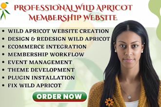 wild apricot membership website event management website fix wild apricot setup